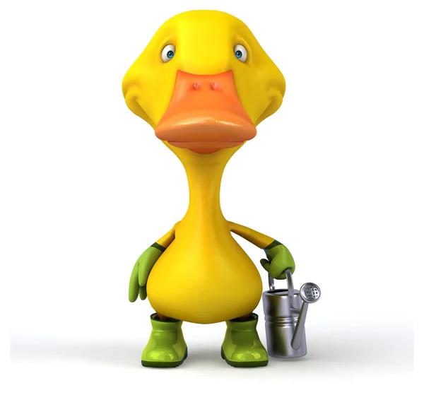 Funny cartoon duck — Stock Photo, Image