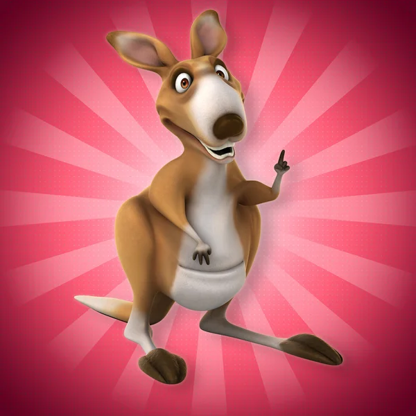 Fun мультфільму кенгуру — стокове фото