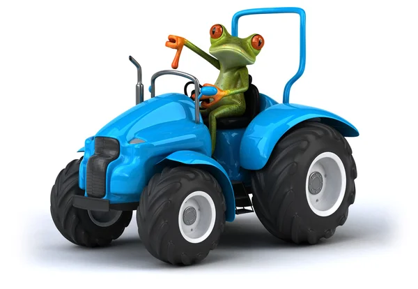 Fun cartoon frog — Stock Photo, Image