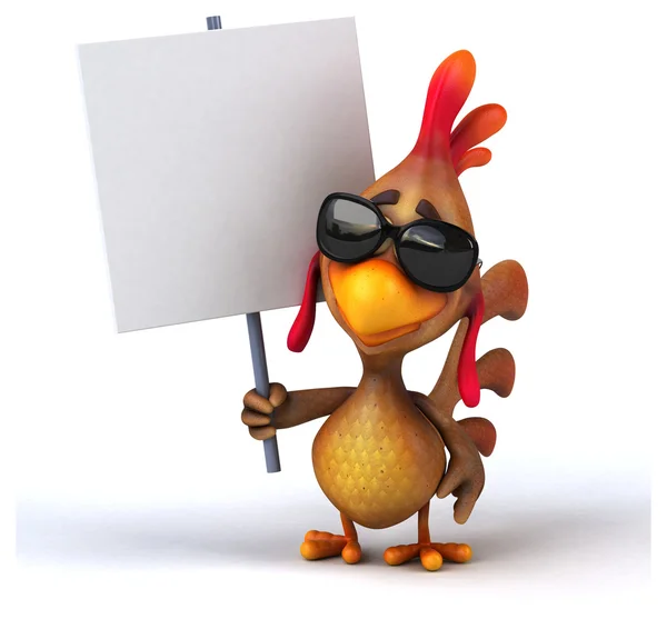 Fun poulet dessin animé — Photo