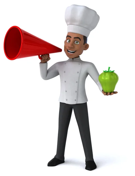 Leuke cartoon chef-kok — Stockfoto