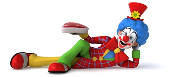 Leuke cartoon clown — Stockfoto