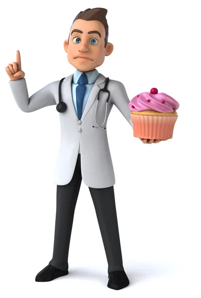 Fun cartoon doctor — Stock Photo, Image