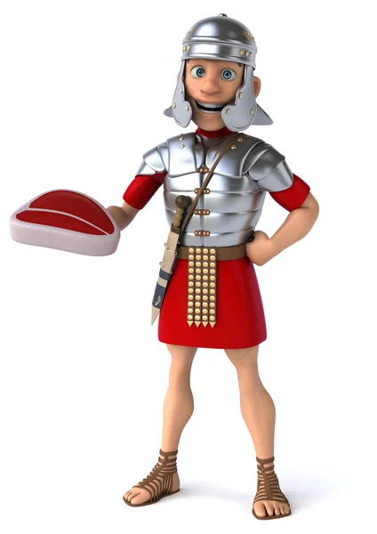 Cartone animato soldato romano — Foto Stock
