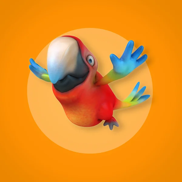 Funny cartoon Parrot — Stock Photo, Image