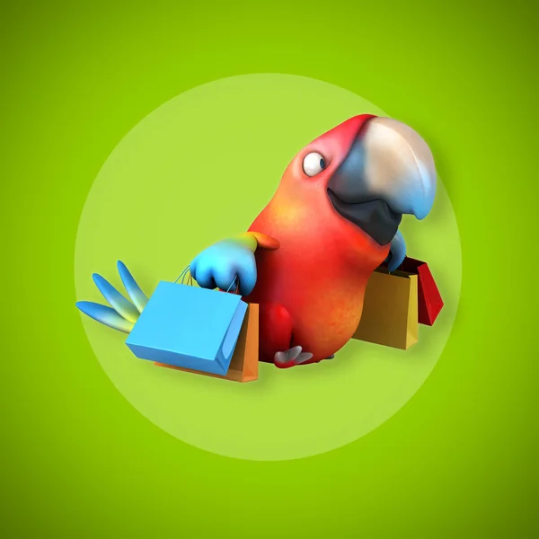 Komickou papoušek — Stock fotografie