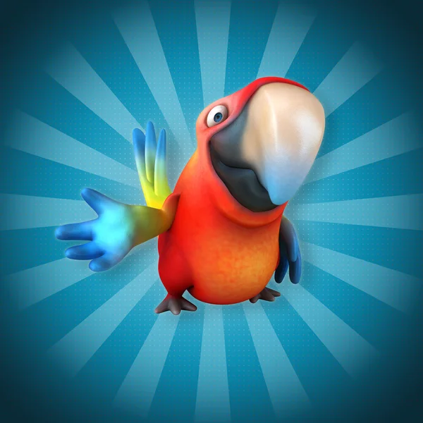 Grappige cartoon parrot — Stockfoto
