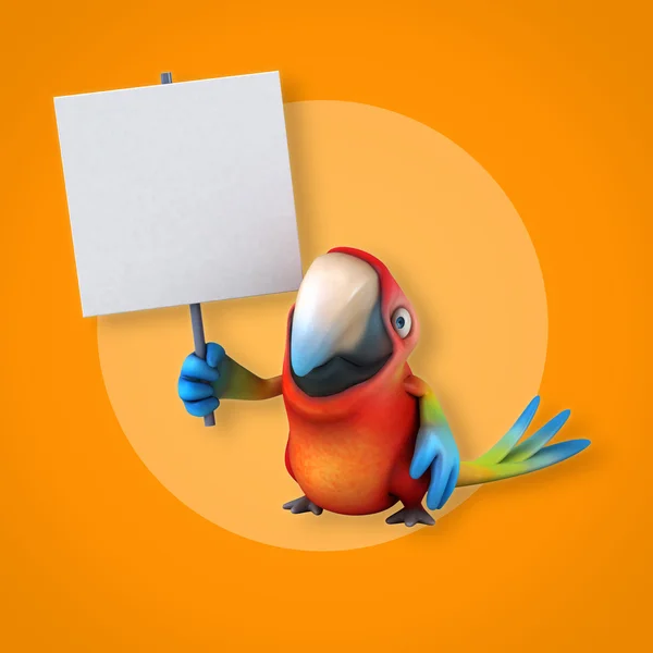 Grappige cartoon parrot — Stockfoto