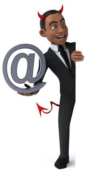 Fun cartoon businessman — Stock Photo, Image