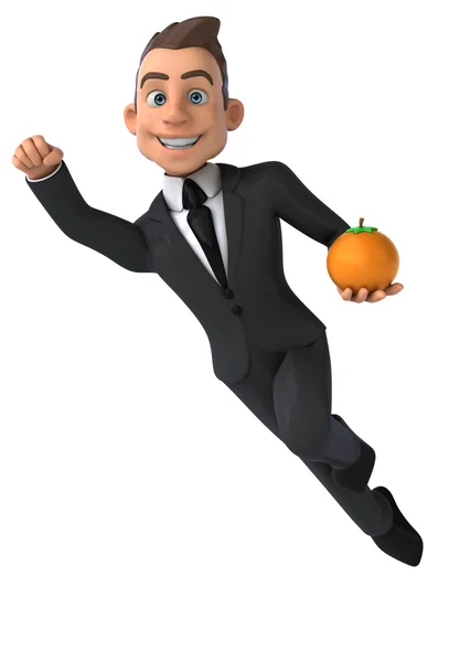 Fun cartoon businessman — Stock Photo, Image