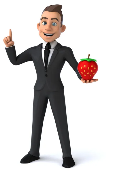 Fun cartoon businessman — Stock Photo, Image