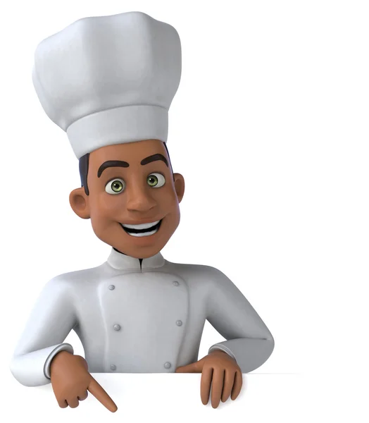 Divertido chef dos desenhos animados — Fotografia de Stock