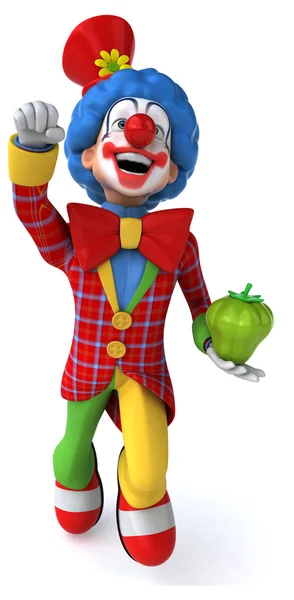 Leuke cartoon clown — Stockfoto