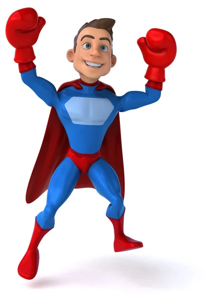 Fun cartoon superhero — Stock Photo, Image