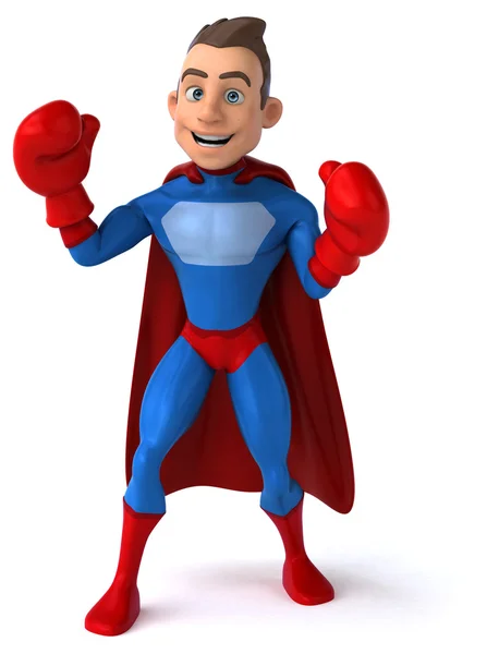 Fun cartoon superhero — Stock Photo, Image