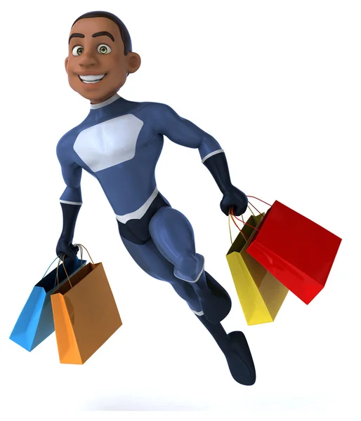 Fun cartoon superhero — Stock Photo, Image