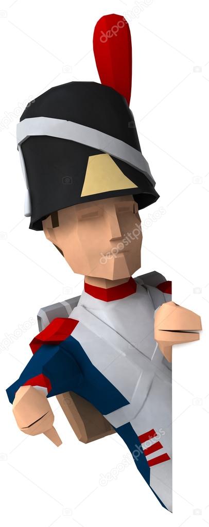 polygonal  Napoleonic grenadier