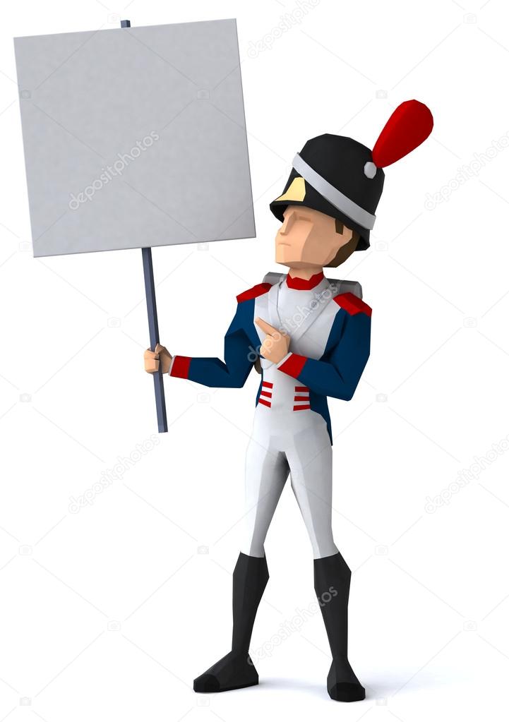 polygonal  Napoleonic grenadier