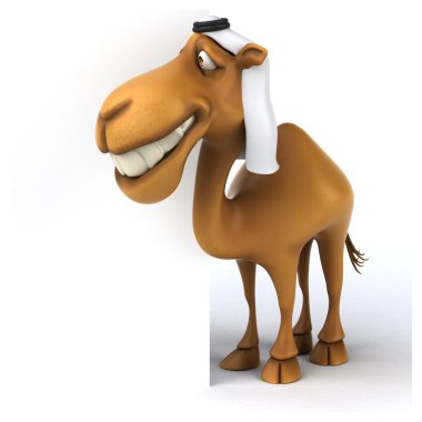 Eğlenceli çizgi film deve