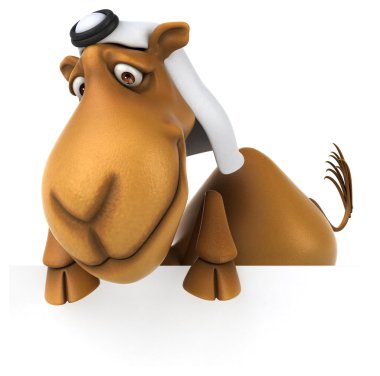 Eğlenceli çizgi film deve