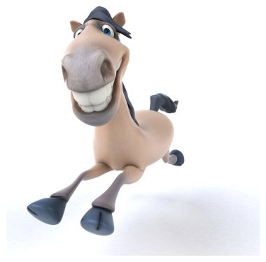 Eğlenceli çizgi film at