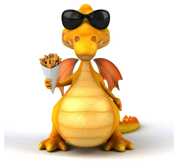 Fun cartoon dragon — Stock Photo, Image