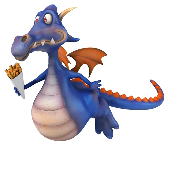 Roliga tecknade dragon — Stockfoto