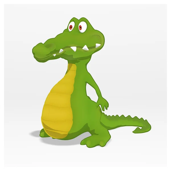 Fun cartoon crocodile — Stock Photo, Image