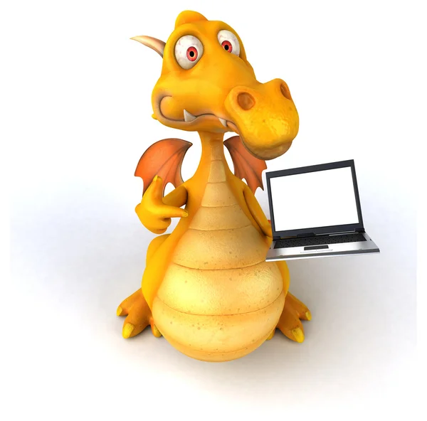 Fun cartoon dragon — Stock Photo, Image