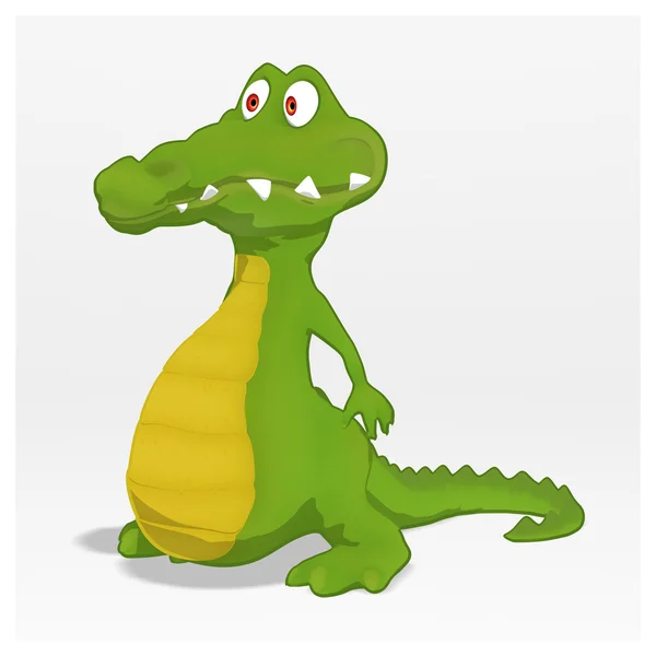 Fun cartoon crocodile — Stock Photo, Image