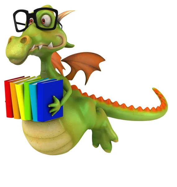 Leuke cartoon dragon — Stockfoto