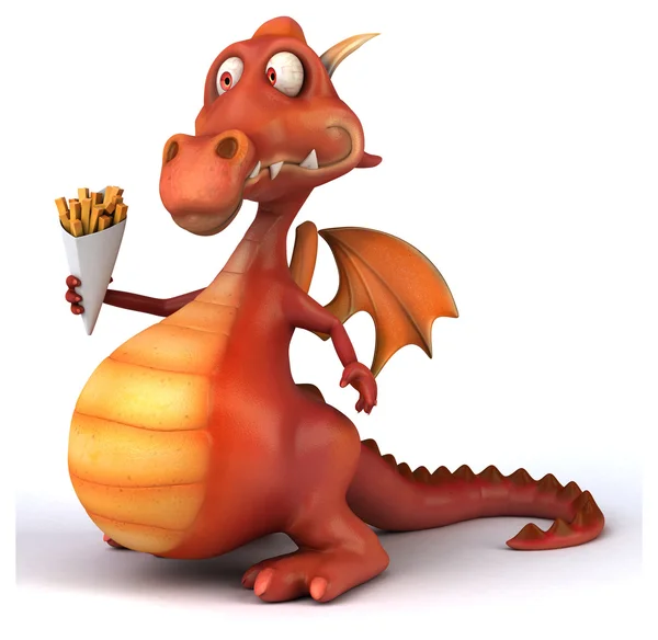 Spaß Cartoon Drache — Stockfoto