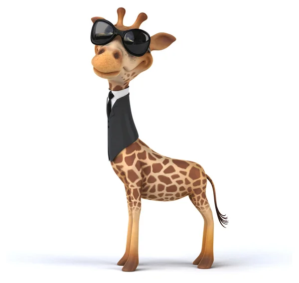 Fun cartoon giraffe — Stock Photo, Image