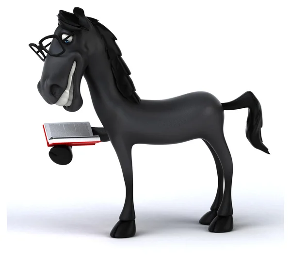 Fun cartoon horse — Stock Photo, Image