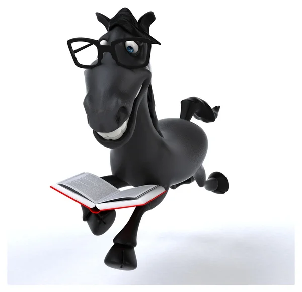 Fun cartoon horse — Stock Photo, Image