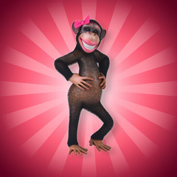 Sexy cartoon monkey — Stock Photo, Image