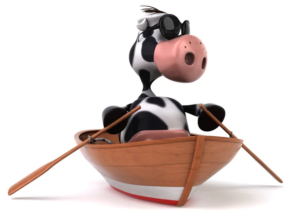 Fun cartoon cow — Stock Photo, Image