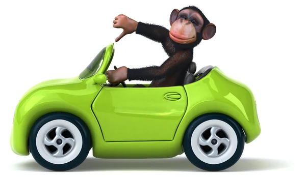 Divertido mono de dibujos animados — Foto de Stock