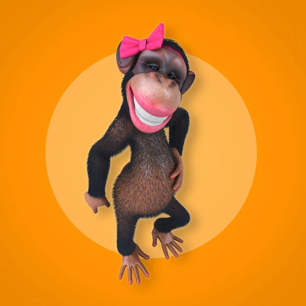 Sexy cartoon monkey — Stock Photo, Image