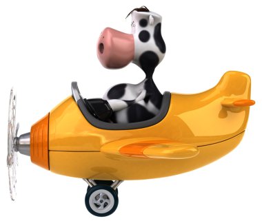 Eğlenceli çizgi film inek