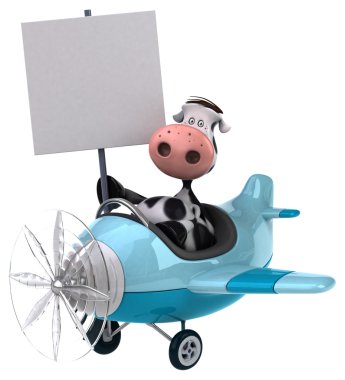 Eğlenceli çizgi film inek