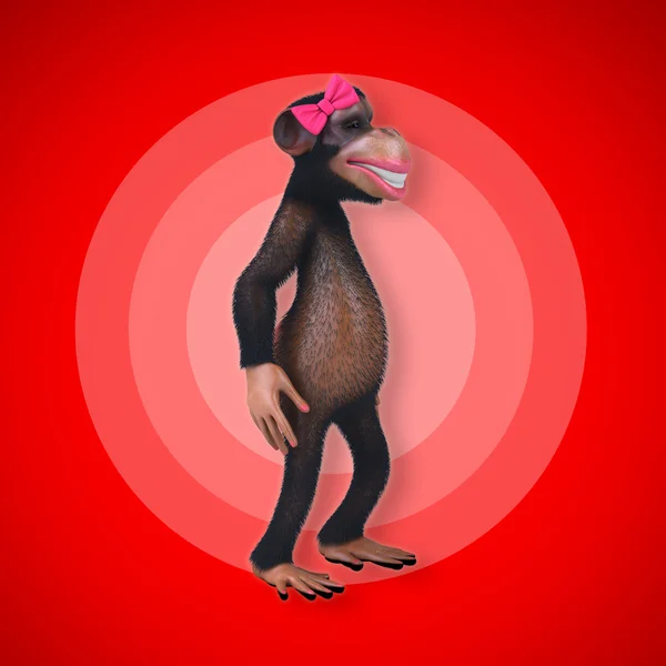 Sexy cartoon monkey — Stock Photo, Image