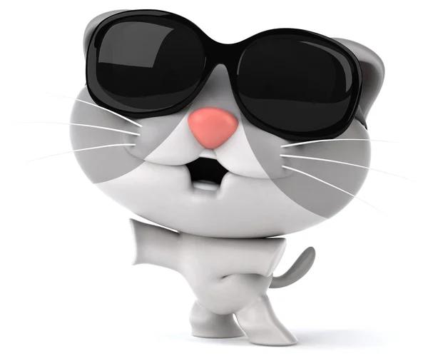 Divertente gatto cartone animato — Foto Stock
