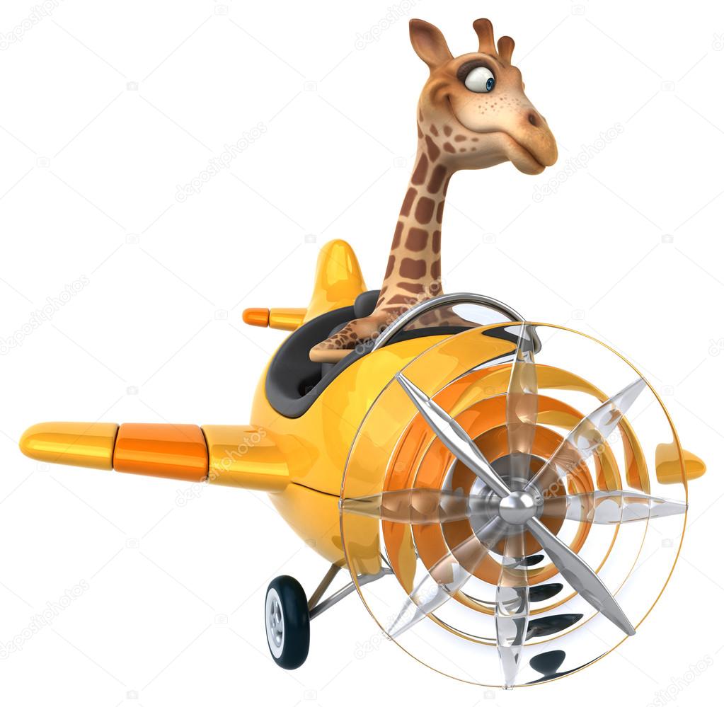 Fun cartoon giraffe