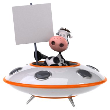 Eğlenceli çizgi film inek