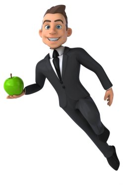 Eğlenceli karikatür işadamı