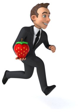 Eğlenceli karikatür işadamı