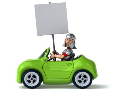 Roma solider içinde ile eğlenceli araba