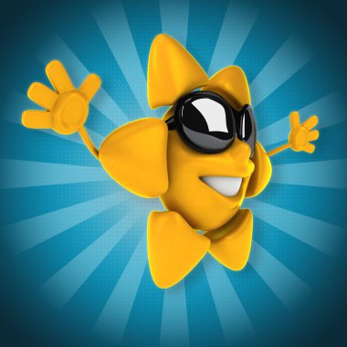 mutlu karikatür güneş