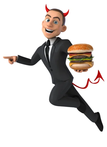 Fun cartoon businessman — Stock Photo, Image